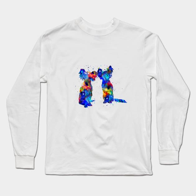 Russian toy terrier Long Sleeve T-Shirt by RosaliArt